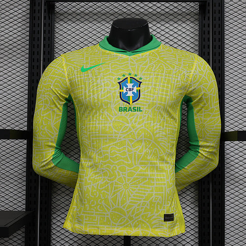 Camisa Brasil manga longa  24/25 Nike - Versão jogador lançamento